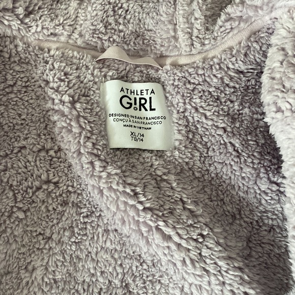 Athleta girl fluffy zip up new with tags - Picture 2 of 4